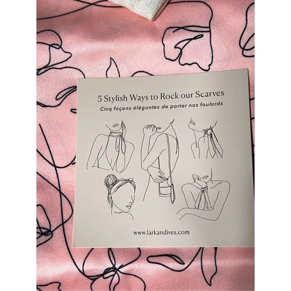 Lark & Ives NWT Silky Hair Scarf Set